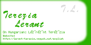 terezia lerant business card